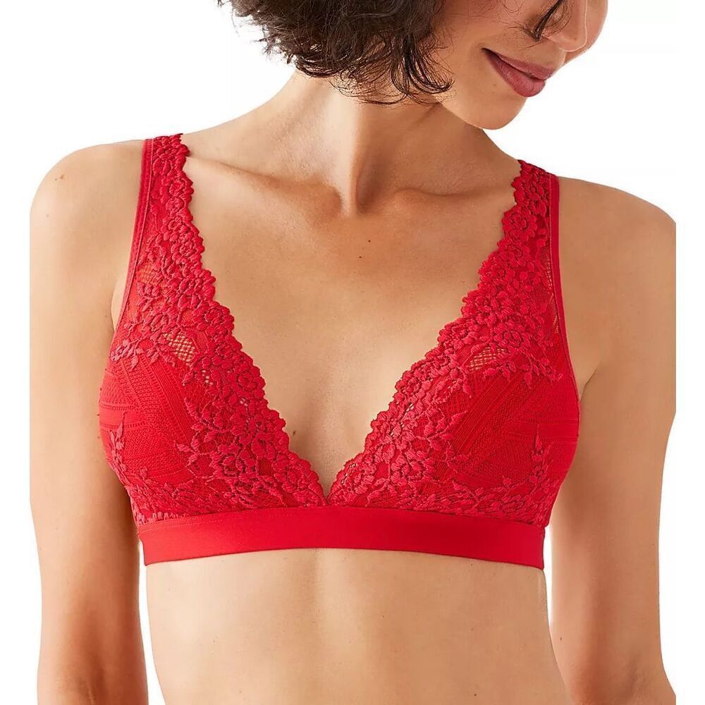 Wacoal Embrace Lace Wirefree Bra Equestrian Red Size 38